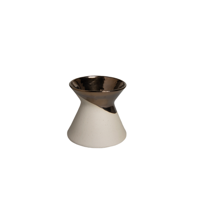 Vase H18 TIDE bronze