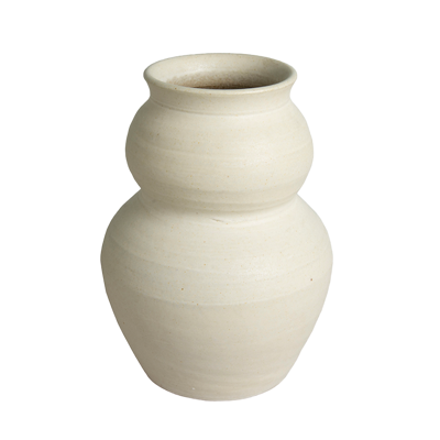 Vase H23 BELLY blanc