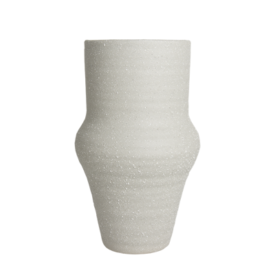 Vase H26 BASIEL gris clair