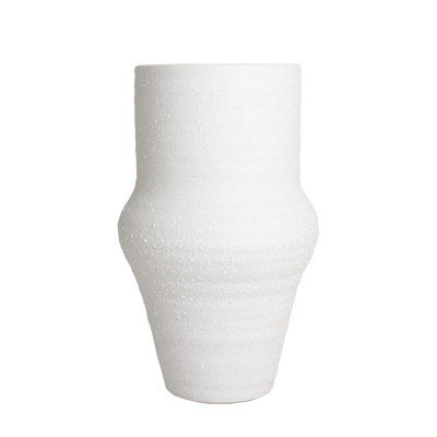 Vase H32 BASIEL blanc