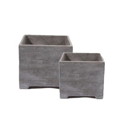 S/2 sq.pots #37 OUT grey