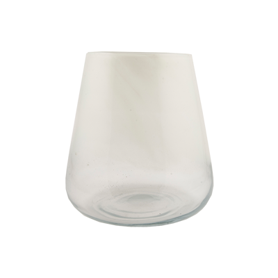 Vase H49 WIGGLE white
