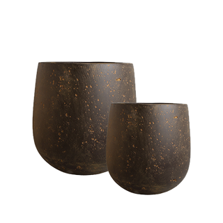 S/2 pots D65 CASUAL noir brun