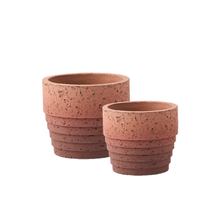 S/2 pots D40 CINNAMON terracotta