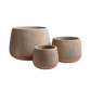 S/3 pots D45 CAY l.grey