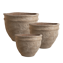 S/3 pots D50 REED terracotta