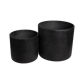 S/2 potten D37 WEDGE zwart