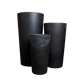 S/3 pots hauts D37 WEDGE noir