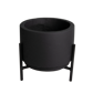 Pot+stand D33 H24 UP black